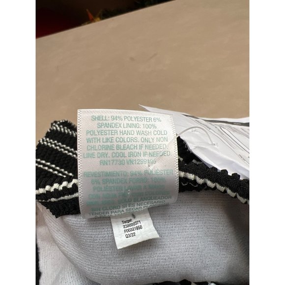 Women's Pucker Textured Mid-Rise Bikini Bottom - Kona Sol Black Small - Picture 6 of 7